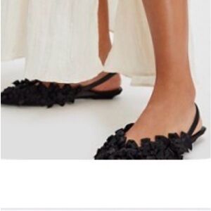 Jeffrey Campbell Black Floral Flats
